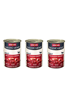 Animonda Gran Carno Karışık Etli Köpek Konserve 400 Gr. X 3 Adet