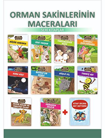 Ata 2.Sınıflar İçin Orman Sakinlerinin Maceraları + Kitap Okuma Not Defteri
