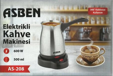 Asben AS-208 600 W Elektrikli Türk Kahve Makinesi 500 ml