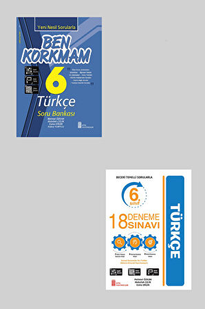 Ata 6.Sınıf Ben Korkmam Türkçe + 18 Deneme Sınavı