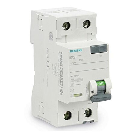 SIEMENS 2P 40A 300mA Kaçak Akım Rölesi