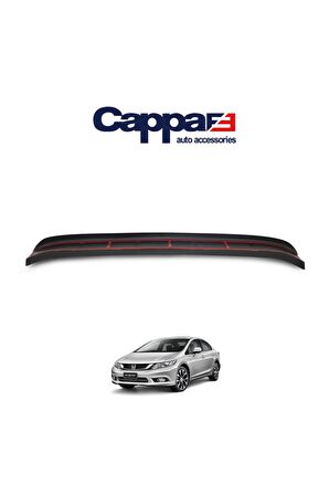 Honda Civic 9 Arka Tampon Eşiği Koruma (abs) Mat Siyah 2012-2016