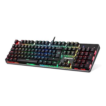 GAMEPOWER OGRE RGB MEKANIK KLAVYE TR MAVİ SWITCH