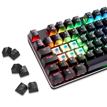 GAMEPOWER OGRE RGB MEKANIK KLAVYE TR MAVİ SWITCH