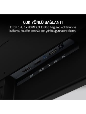 James Donkey Epic E10 0,5 Ms 200Hz 1920x1080 VA Panel Siyah 23.8''Gaming Monitör