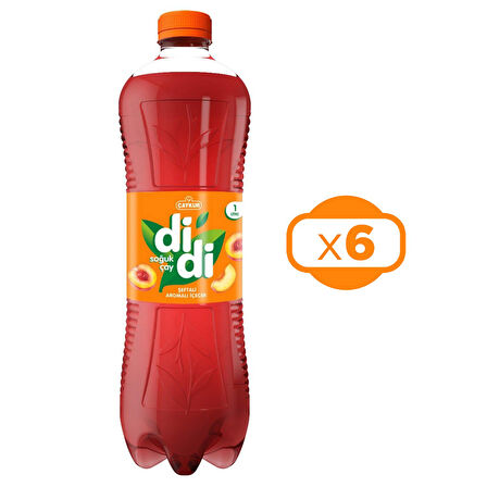 Çaykur Didi Şeftali Aromalı Soğuk Çay 1000 ml x 6 Adet