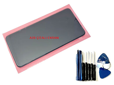 Samsung Galaxy A20 (SM-A205F) Lcd Ekran Dokunmatik Orijinal (Full ÇITALI Tamir Seti)