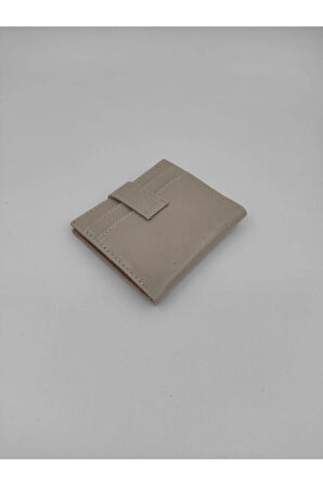 Kağıt Para Bölmeli Çıtçıtlı Suni Deri Cüzdan ve Kartlık