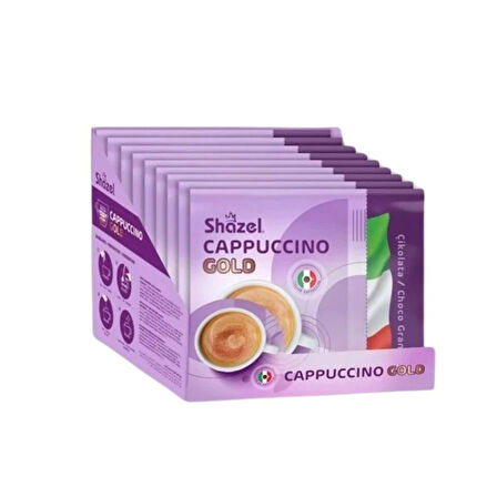 Shazel Cappuccino Ve Granüllü Çikolata Tozlu 25G X 12 Adet