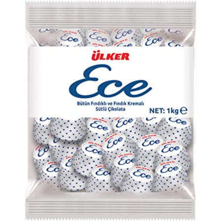 Ülker Ece Bütün Fındıklı Sütlü Çikolata 1 kg
