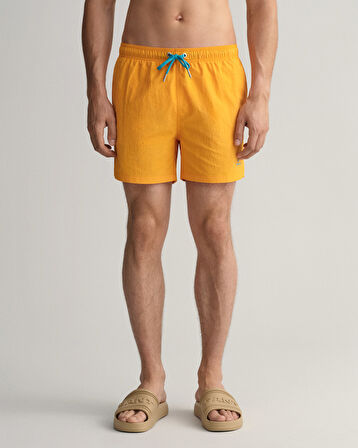 GANT Erkek Turuncu Classic Fit Mayo Şort
