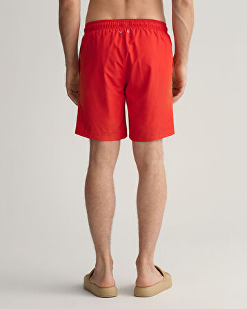 GANT Erkek Kırmızı Logolu Mayo Şort