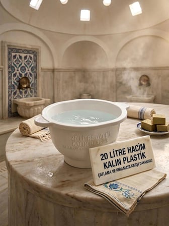 BANYO SU KOVASI 20 LT KALIN PLASTİK KÜVET CÜRÜN KURNA 1.KALİTE PLASTİK