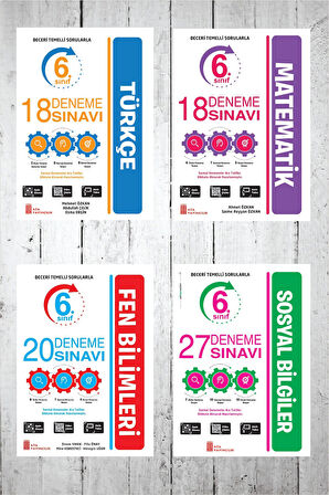 Ata 6.Sınıf Türkçe-Matematik-Fen Bilimleri-Sosyal Bilgiler Deneme Seti