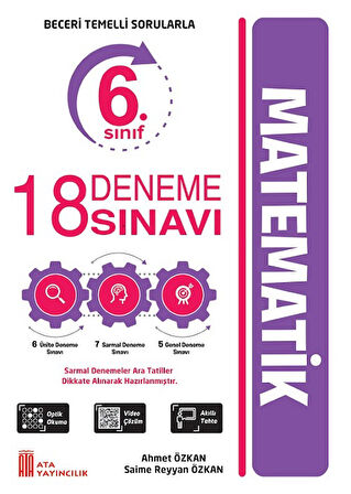 Ata 6.Sınıf Türkçe-Matematik-Fen Bilimleri-Sosyal Bilgiler Deneme Seti