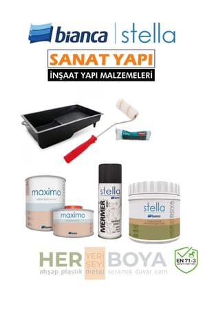 Set 500Ml - Beyaz Boya + Siyah Mermer Effekt Sprey + Maximo Sıvı Cam Ipek Mat
