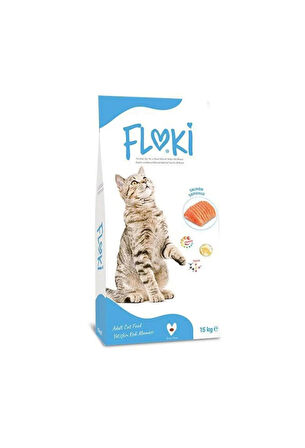FLOKİ SOMONLU KURU KEDİ MAMASI 15KG