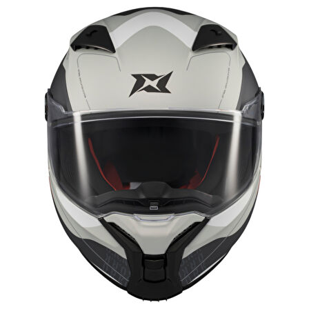 Axxis Kapalı Kask Fenix Ork C2 Siyah-Beyaz