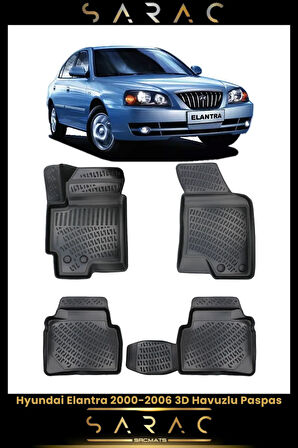 Hyundai Elantra 2003 Model Araca Özel 3d Havuzlu Paspas