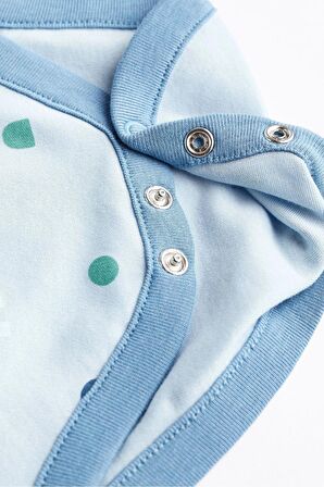 Mavi Bebek Uzun Kollu Body 5'li Paket