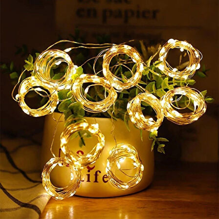 Perde Led 3mx3m Kumandalı 8 Fonksıyonlu 300 Ledli 10 Sarkıtlı Peri Ledi Usb Girişli