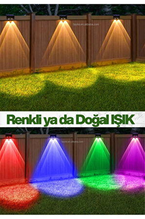 Yeni Model Solar Bahçe Aydınlatması Güneş Enerjili Duvar Lambası Merdiven Veranda Dekorasyon Aplik