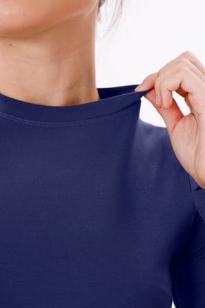 Kadın Uzun Kol Body - Bisiklet Yaka