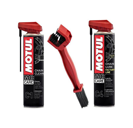 Motul Zincir Bakım C1 C4 Zincir Temizleme Fırçası Set