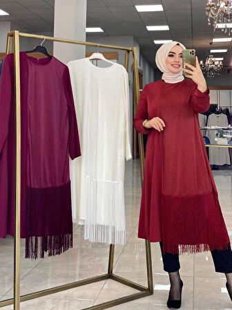 Ferah Tunik Fuşya Beden 44