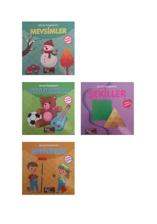 0-3 Yaş Minik Kitaplarım 4 Kitap Karton Kitap