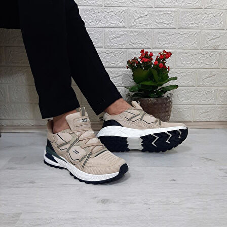 M.P. 1642 Bej Renk Memoryfoam Kaydırmaz Rahat Spor Ayakkabı