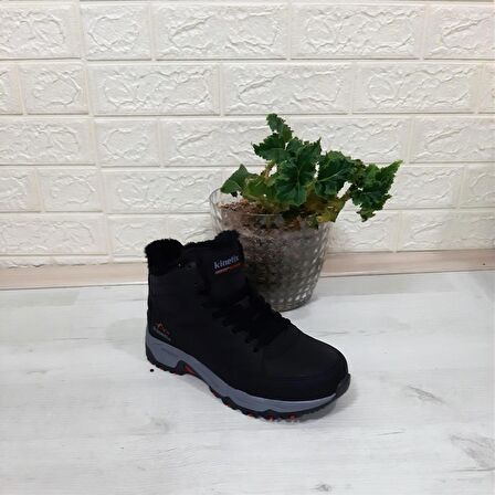 Kinetix Arctıc Pu Siyah Kaymaz Taban Kürklü Erkek Bot