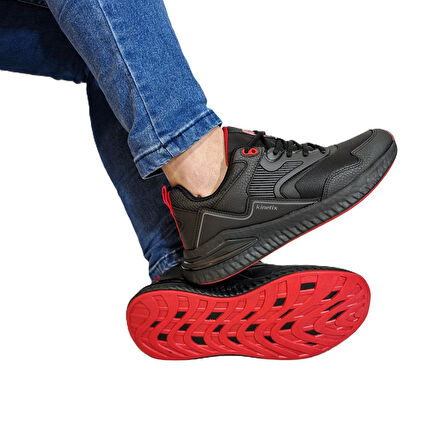 Kinetix Posıttıve Pu Siyah Comfort Fuspetli Kaymaz Spor Ayakkabı