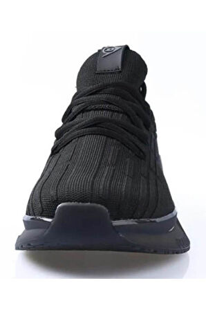 2358 Siyah Erkek Tirko Bağcıklı Günlük Spor Ayakkabı