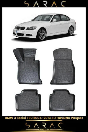 Bmw 3 Serisi E90 2006 Model Araca Özel 3d Havuzlu Paspas