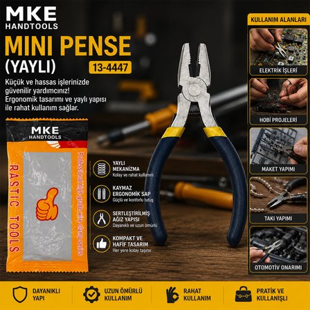MİNİ - 4.5 INC - 115M ÇELİK PENSE YAYLI (4490)