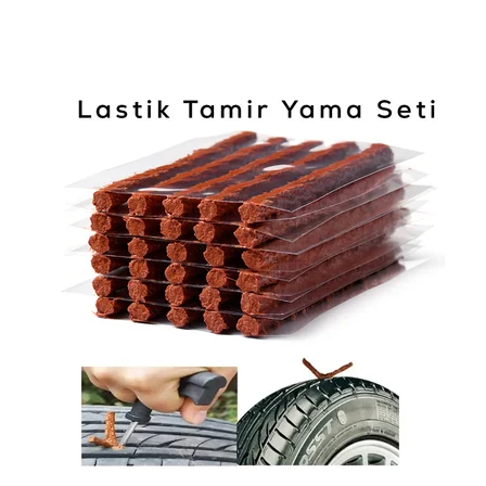 Lunaev 50PCS Lastik Tamir - Yama Fitili