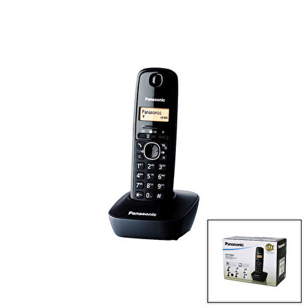 PANASONİC KX-TG1611 SİYAH - OVAL KABLOSUZ DİJİTAL TELSİZ TELEFON (4490)