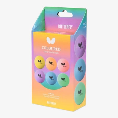 Butterfly Renkli 6'lı Masa Tenisi Topu 7011630440