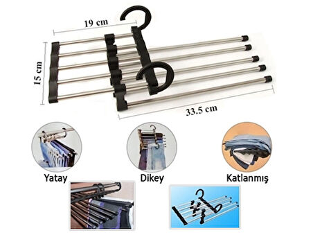 Magic Hanger 5in1 Pantolon Askısı (4490)