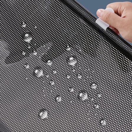 Lunaev 58x125 cm Oto - Araç - Ev - Ofis Cam Paneli Güneşlik PVC Perde Makaralı Aç - Kapa Vantuzlu Mo