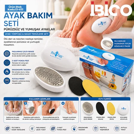 KUTULU - 9CM AYAK BAKIM - NASIR TEMİZLEME AYAK TÖRPÜSÜ (4490)