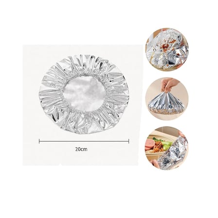 Lunaev 20 Paket Plastic Cover 10PCS Folyo Çok Amaçlı Tabak - Mini Tencere Bone Kapak Toplamda 200 Ad