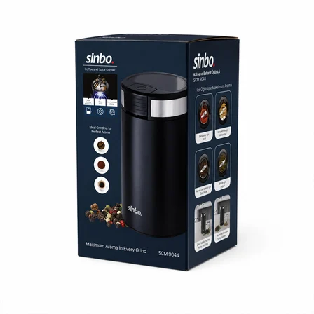 KAHVE - BAHARAT ÖĞÜTÜCÜ MAKİNE 2 BIÇAKLI ÇELİK ÖĞÜTME HAZNESİ 50GR ÖĞÜTME AC MOTOR=200W SCM-9044 (44