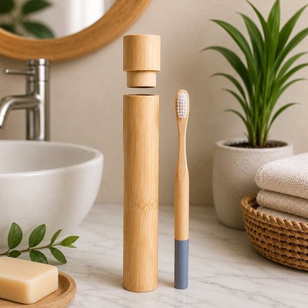 AHŞAP - BAMBU DİŞ FIRÇA KUTULU DİŞ FIRÇA SETİ (4490)
