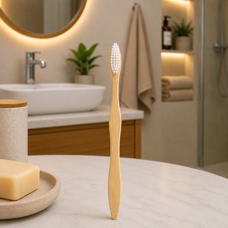 AHŞAP - BAMBU NATUREL - KLASİK DİŞ FIRÇASI (4490)
