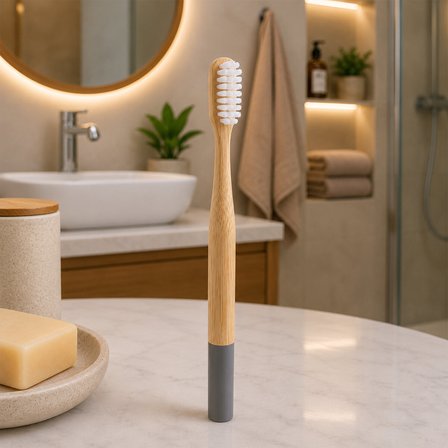 AHŞAP - BAMBU GRİ SAP DİŞ FIRÇASI (4490)
