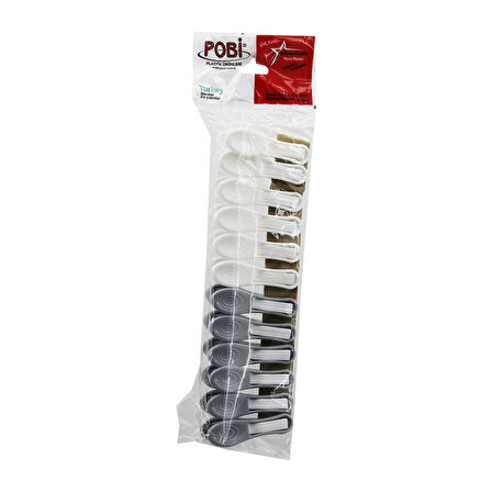 12PCS  YAYSIZ PLASTİK MANDAL (4490)