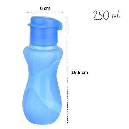 250ml Kapasiteli Çocuk İçin Küçük Suluk Pratik El Matarası (4490)