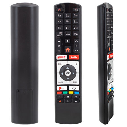 VESTEL RC4319 H0362B NETFLIX-YOUTUBE TUŞLU TV KUMANDA 30100830 YAZISIZ (4490)